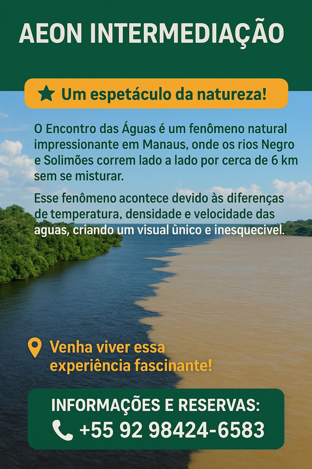 🌴 AEON Intermediação: experiências inesquecíveis no coração da Amazônia