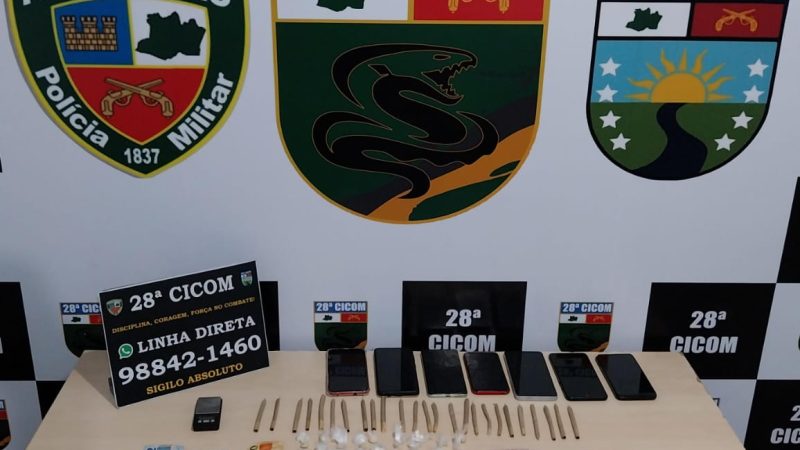 Na zona leste de Manaus, Polícia Militar do Amazonas prende homem e apreende mais de 50 porções de drogas