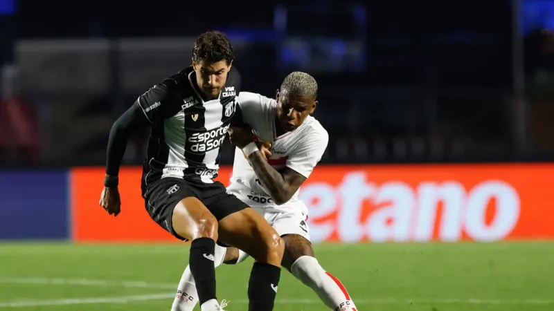 Ceará derrota São Paulo no encerramento da 25ª rodada do Brasileiro