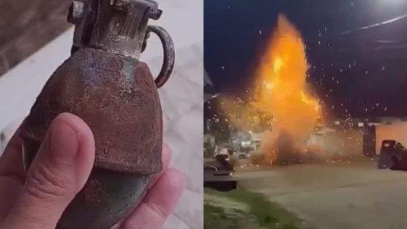 Moradora encontra granada em lixeira de residencial de cidade no Amazonas