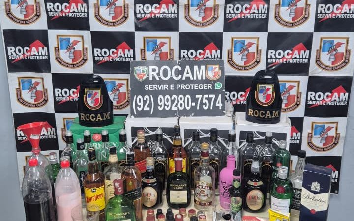 Polícia Militar do Amazonas prende dupla e fecha laboratório clandestino de bebidas alcoólicas