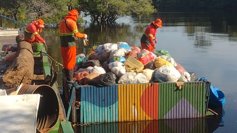 Prefeitura de Manaus leva coleta de resíduos às comunidades rurais e indígenas da capital