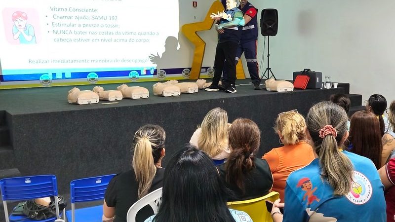 Prefeitura de Manaus encerra capacitação em primeiros socorros para servidores de creches municipais