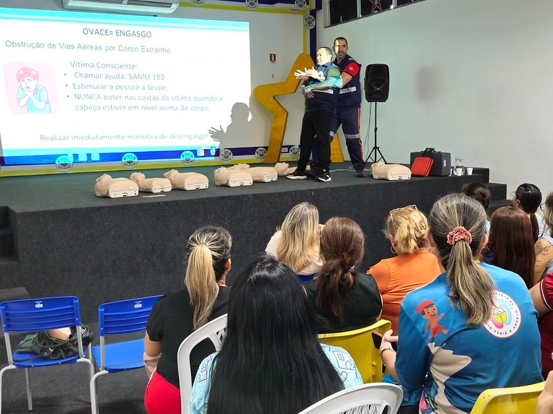 Prefeitura de Manaus encerra capacitação em primeiros socorros para servidores de creches municipais