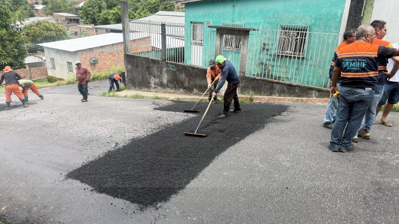 Prefeitura de Manaus leva recuperação asfáltica ao bairro Puraquequara e garante melhorias para a região