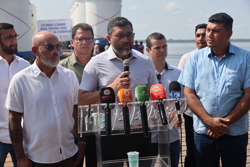 Governador Wilson Lima vistoria envio de Estação de Tratamento de Água que vai beneficiar mais de 30 mil moradores em São Gabriel da Cachoeira