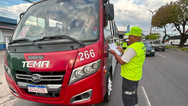 Prefeitura de Manaus realiza operação ‘Transporte Legal’ na zona Norte para reforçar a segurança dos passageiros