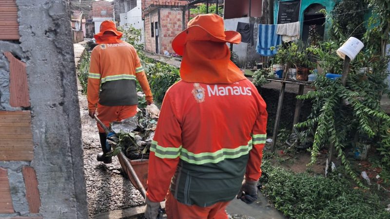 Prefeitura de Manaus reforça frentes de trabalho em igarapés urbanos para minimizar impacto das fortes chuvas