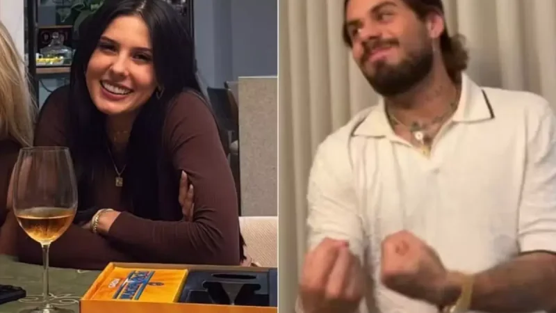 Ana Castela recebe Zé Felipe e amigos para noite de jogos em casa