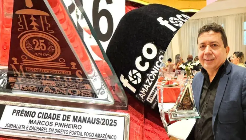 Jornalista Marcos Pinheiro celebra reconhecimento do Portal Foco Amazônico por relevância na mídia amazonense