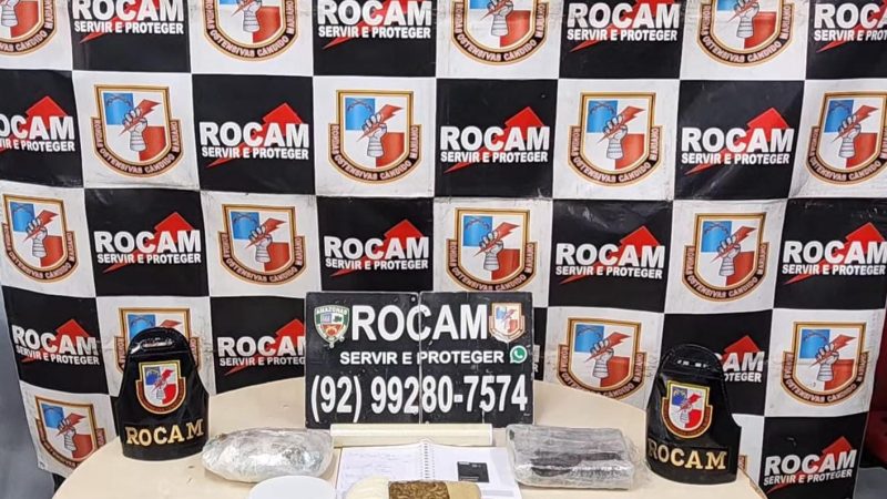 Em ações na capital, PMAM prende dois homens e apreende tablete e porções de entorpecentes