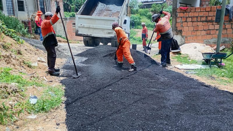 Prefeitura de Manaus transforma ruas do bairro Flores com nova pavimentaçã