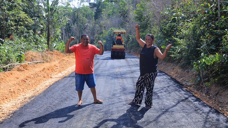 Asfalto nas ladeiras do ramal ZF-5 garante segurança e fortalece o escoamento da produção rural