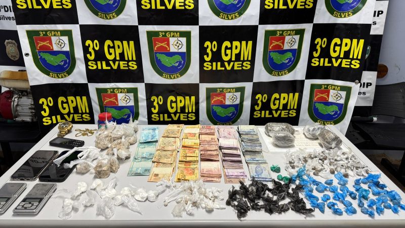 Em Silves, Polícia Militar do Amazonas prende homem e apreende mais de 170 porções de entorpecentes