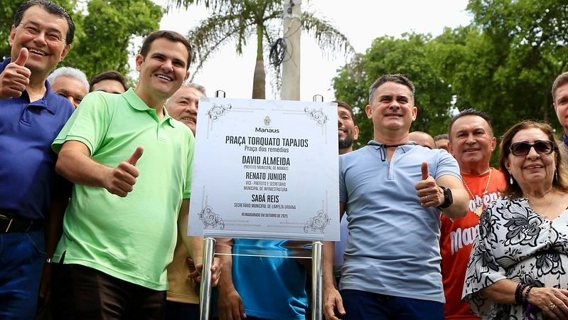 Prefeito David Almeida presenteia Manaus com praça dos Remédios revitalizada e transforma símbolo histórico em espaço de dignidade