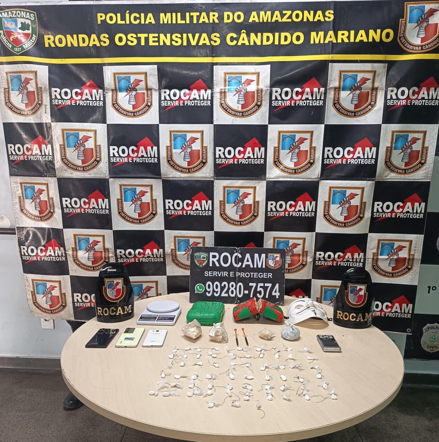 PMAM prende três homens e apreende entorpecentes durante patrulhamento na capital