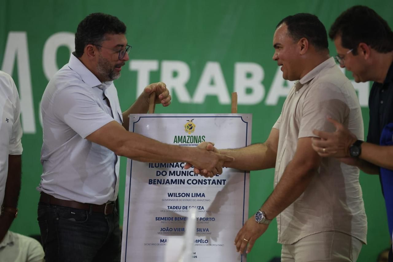Em Benjamin Constant, governador Wilson Lima inaugura Projeto Água Boa e iluminação pública de LED