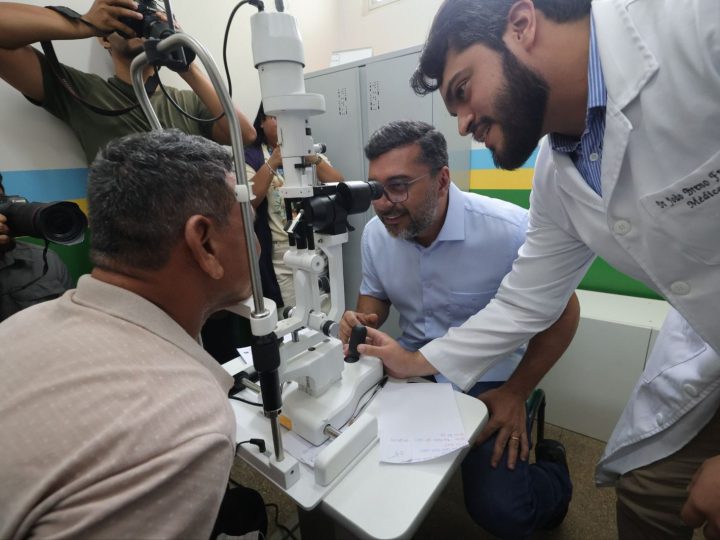 Governador Wilson Lima vistoria mutirão de cirurgias de catarata do Opera+ Amazonas em Iranduba
