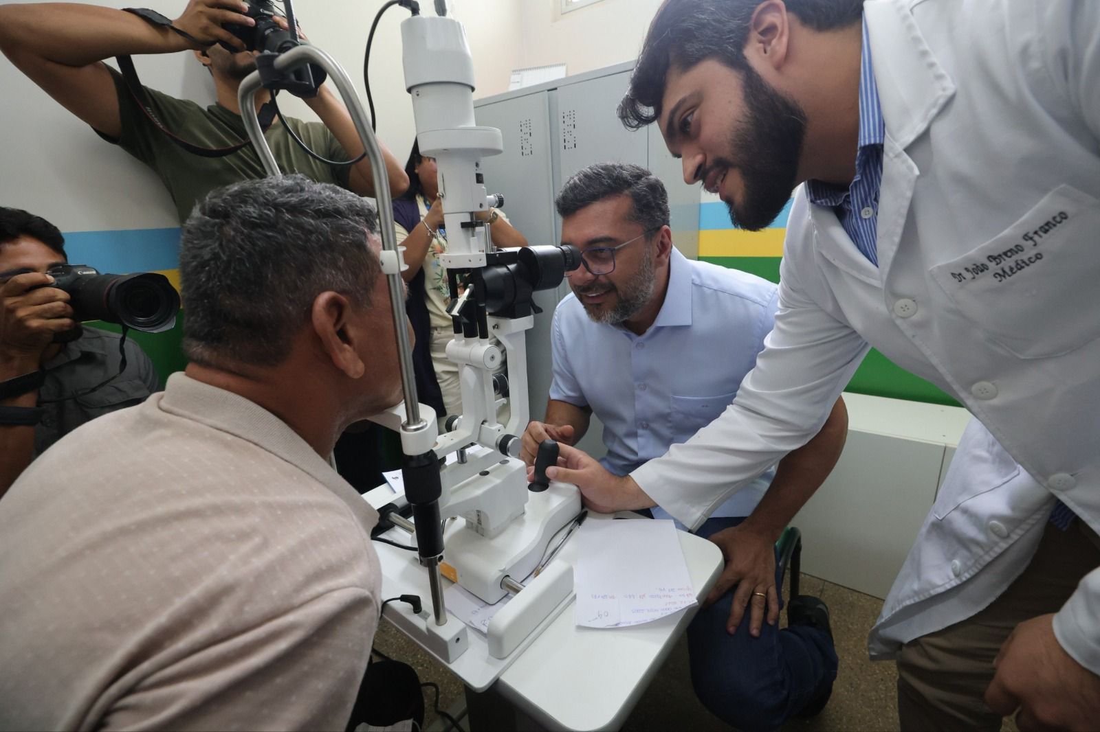 Governador Wilson Lima vistoria mutirão de cirurgias de catarata do Opera+ Amazonas em Iranduba