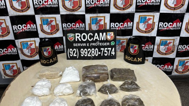 Polícia Militar do Amazonas prende homem em posse de 29 porções de drogas durante patrulhamento na zona leste