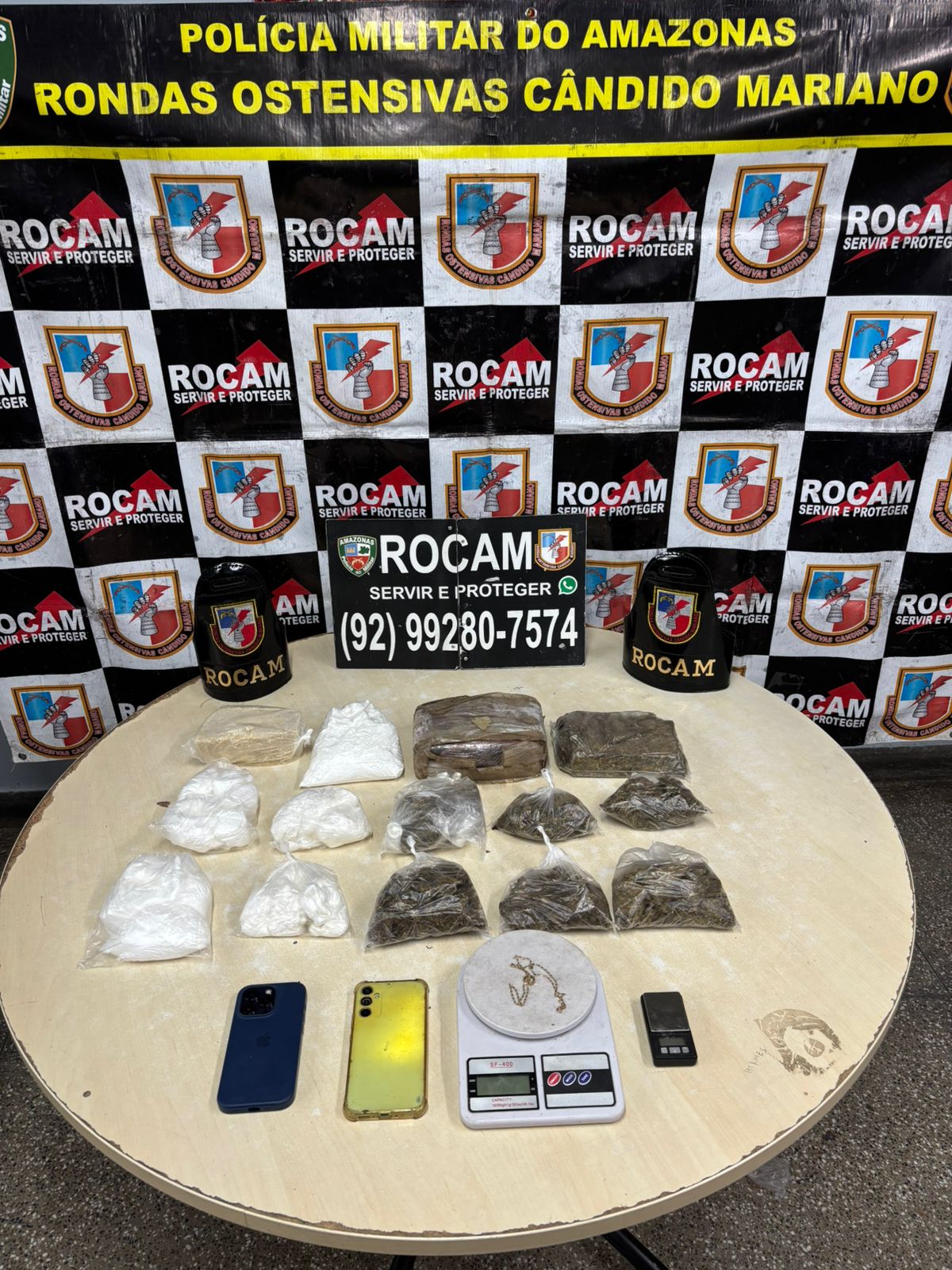 Polícia Militar do Amazonas prende homem em posse de 29 porções de drogas durante patrulhamento na zona leste