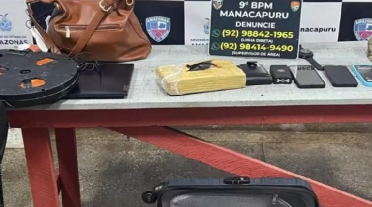 Bombeiro militar é preso após ser flagrado transportando 1 kg de droga em Manacapuru