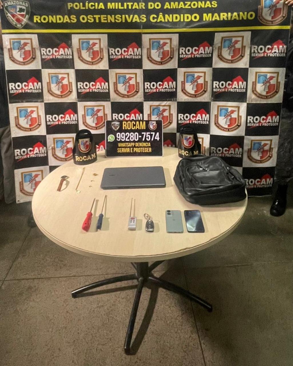 PMAM prende trio com extensa ficha criminal que praticava furto em veículos com auxílio de ‘Chapolin