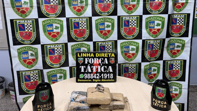 Polícia Militar do Amazonas apreende seis tabletes de droga em residência abandonada na zona oeste