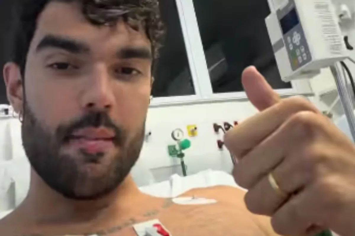 Luan Pereira recebe alta e promete: ‘Vou me alimentar melhor’