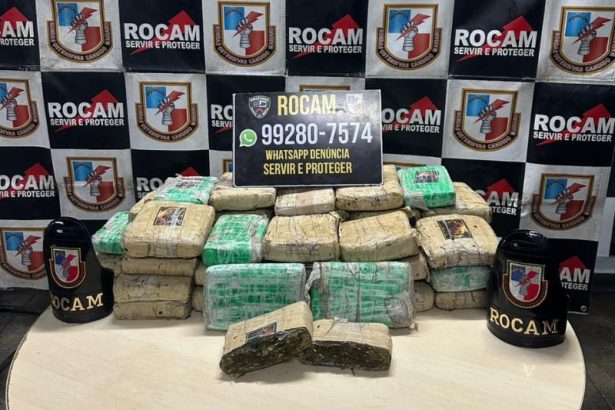 Suspeitos de tráfico fogem pelo telhado de casa e deixam 41 kg de maconha em carro
