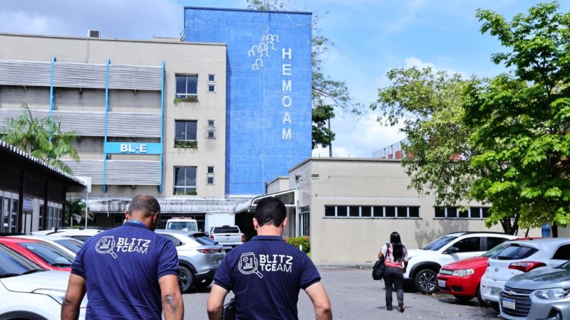 Blitz do TCE-AM inspeciona andamento das obras do Hospital do Sangue do Hemoam