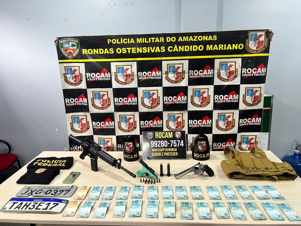 PMAM prende suspeito de envolvimento em roubo e recupera R$ 28 mil tomado em assalto