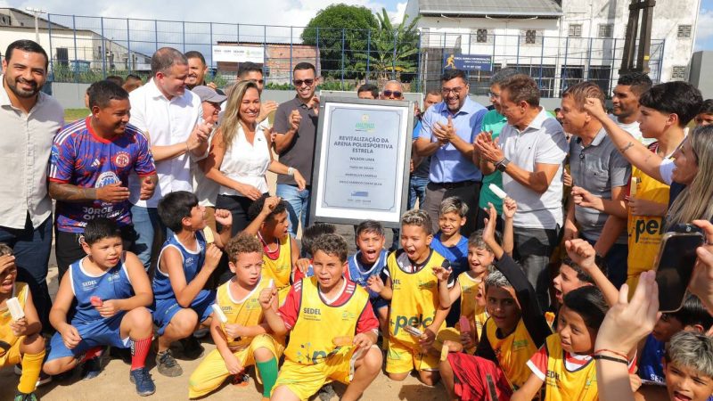 Governador Wilson Lima entrega Arena Poliesportiva Estrela fortalecendo o esporte comunitário no bairro da Compensa
