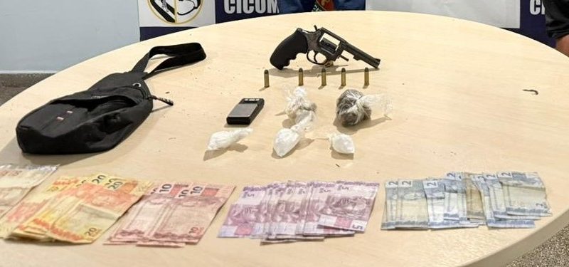 PMAM prende dupla com arma de fogo e drogas durante incursão na zona centro-sul de Manaus