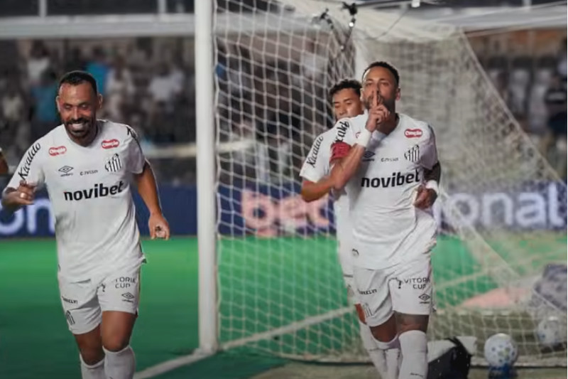 Santos vence com 2 gols de Neymar e deixa o Vasco na lanterna