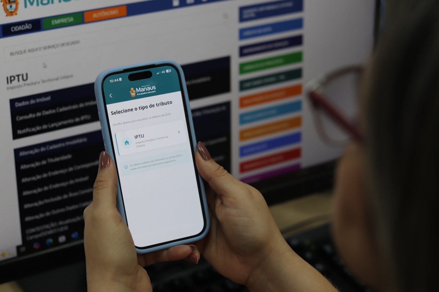 Pagamento antecipado do IPTU 2026 pelo carnê digital garante até 11% de desconto Por Prefeitura de Manaus