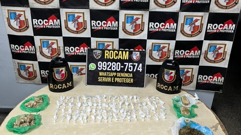 Polícia Militar do Amazonas prende homem por tráfico de drogas durante patrulhamento na zona leste