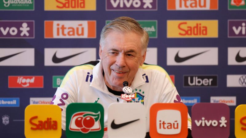 Ancelotti diz que Brasil tem talentos para ganhar a Copa