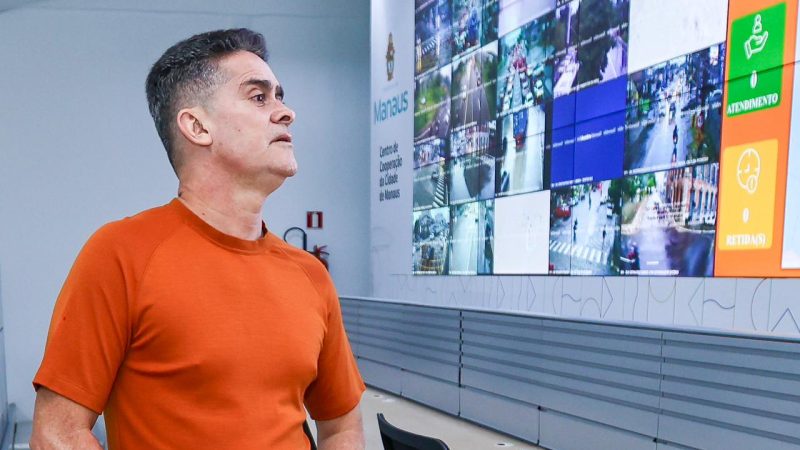 Status da Cidade Normalidade Clima Tempo 29° 23°  Nível do Rio Negro Nível do Rio Negro 25.26m Aplicativo Cadê Meu Ônibus Transporte Câmeras da Cidade Câmeras David Almeida coordena resposta a 114 ocorrências após chuva extrema de 160 milímetros atingir Manaus