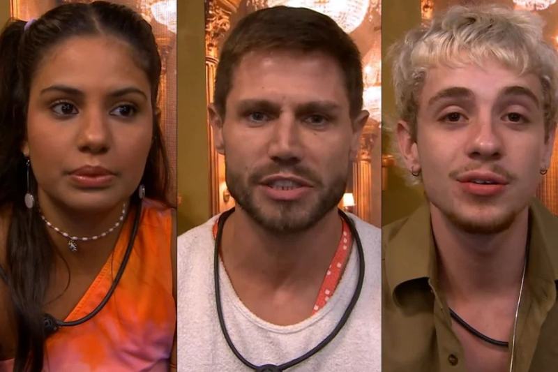 Jonas, Gabriela e Juliano Floss estão no Paredão do BBB 26
