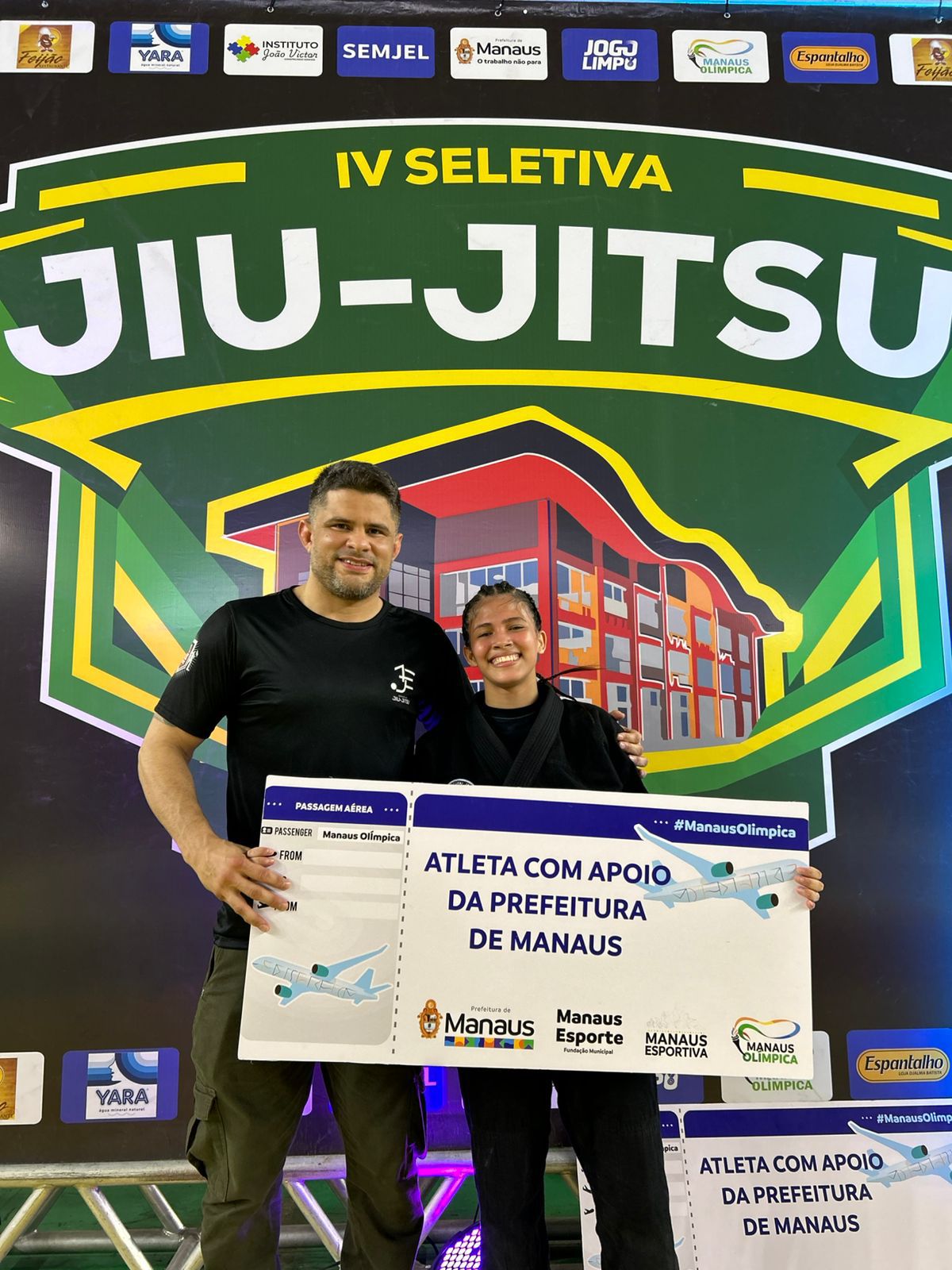 Campeã mundial Emily karoliny representará o Amazonas no Campeonato Brasileiro de Jiu-Jitsu em São Paulo