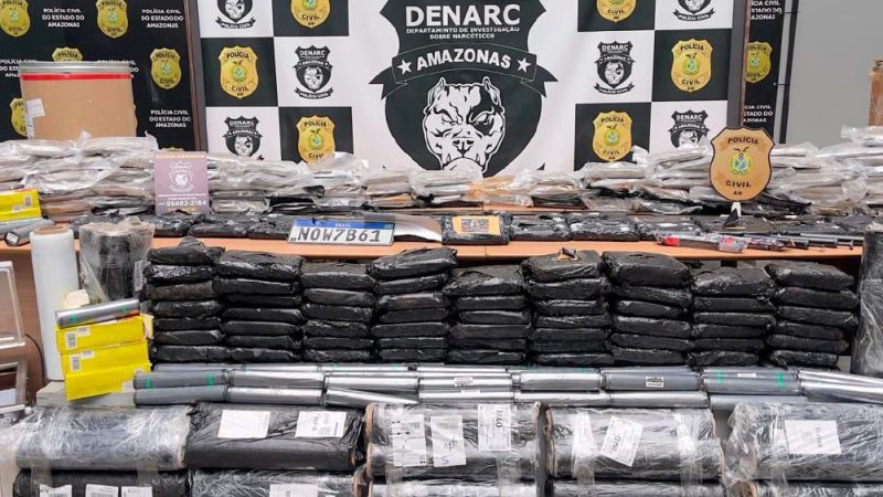 Amazonas dobra apreensões de drogas no primeiro bimestre de 2026