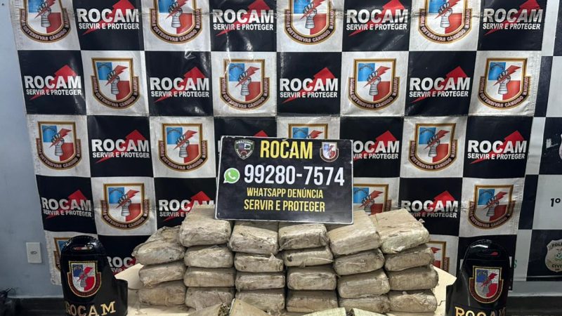 PMAM apreende 25 tabletes de maconha escondidas em residência após escavação em área de terra