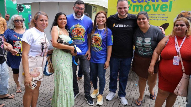 Governador Wilson Lima destaca importância do maior mutirão de castração do Amazonas durante ação para mais de 2 mil animais