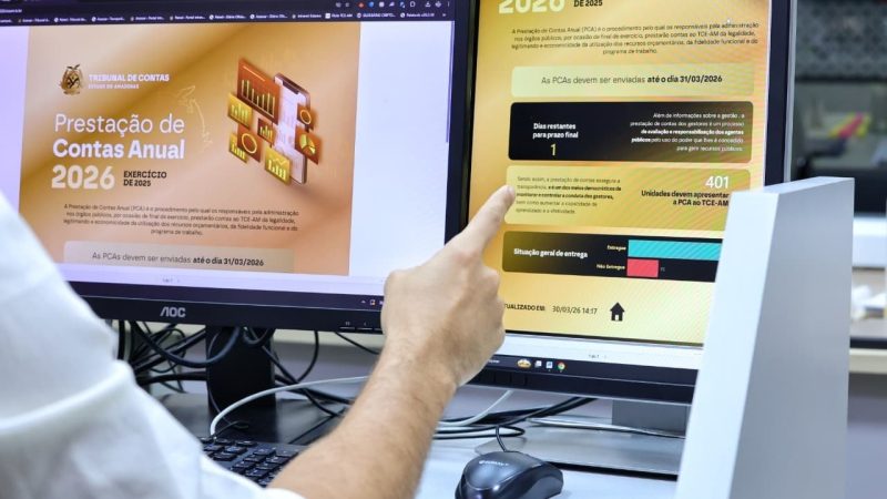 TCE-AM reforça alerta: 17 órgãos ainda não iniciaram envio das PCAs a um dia do fim prazo