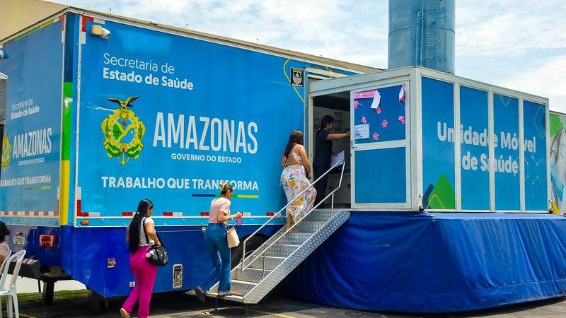 Carreta da Saúde do Governo do Estado oferece exames de imagem no bairro Japiim até quinta-feira