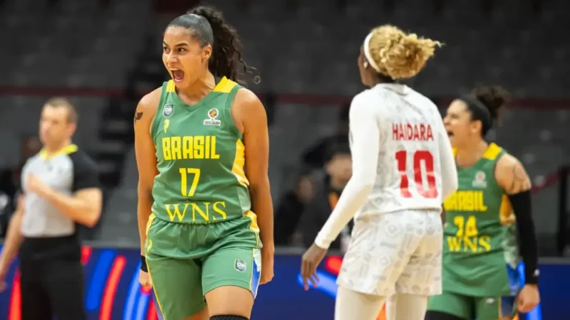 Brasil vence e ganha sobrevida no Pré-Mundial de basquete feminino