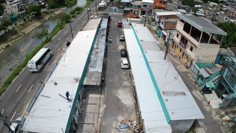 Prefeitura de Manaus intensifica obras de revitalização na feira municipal do 40