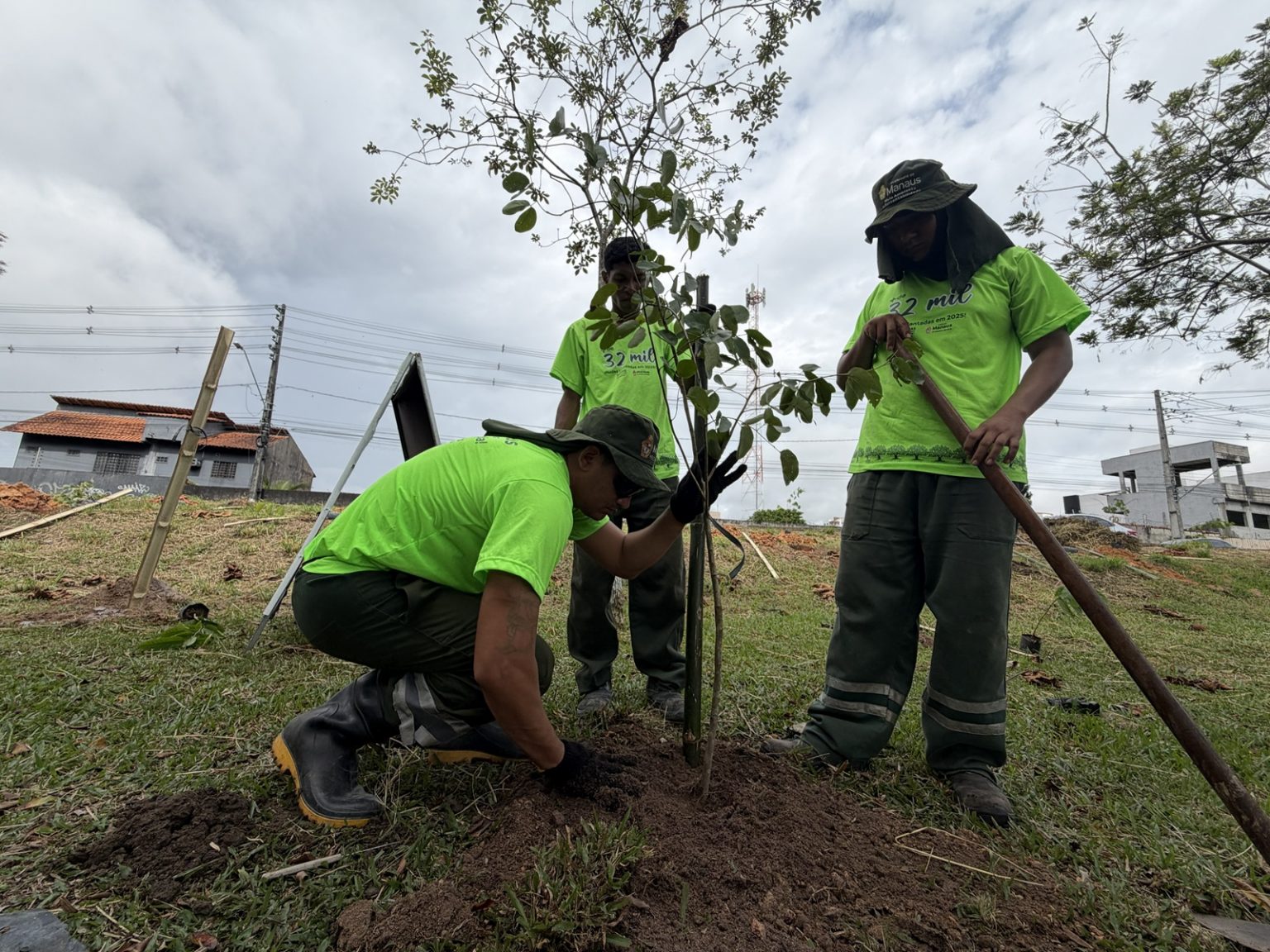 Prefeitura de Manaus realiza plantio de 13.400 mudas como parte da estratégia de arborização da capital amazonense