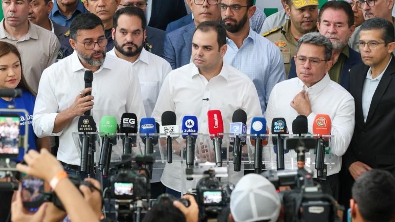 No primeiro dia à frente do Executivo, governador interino Roberto Cidade destaca estabilidade institucional e continuidade de projetos